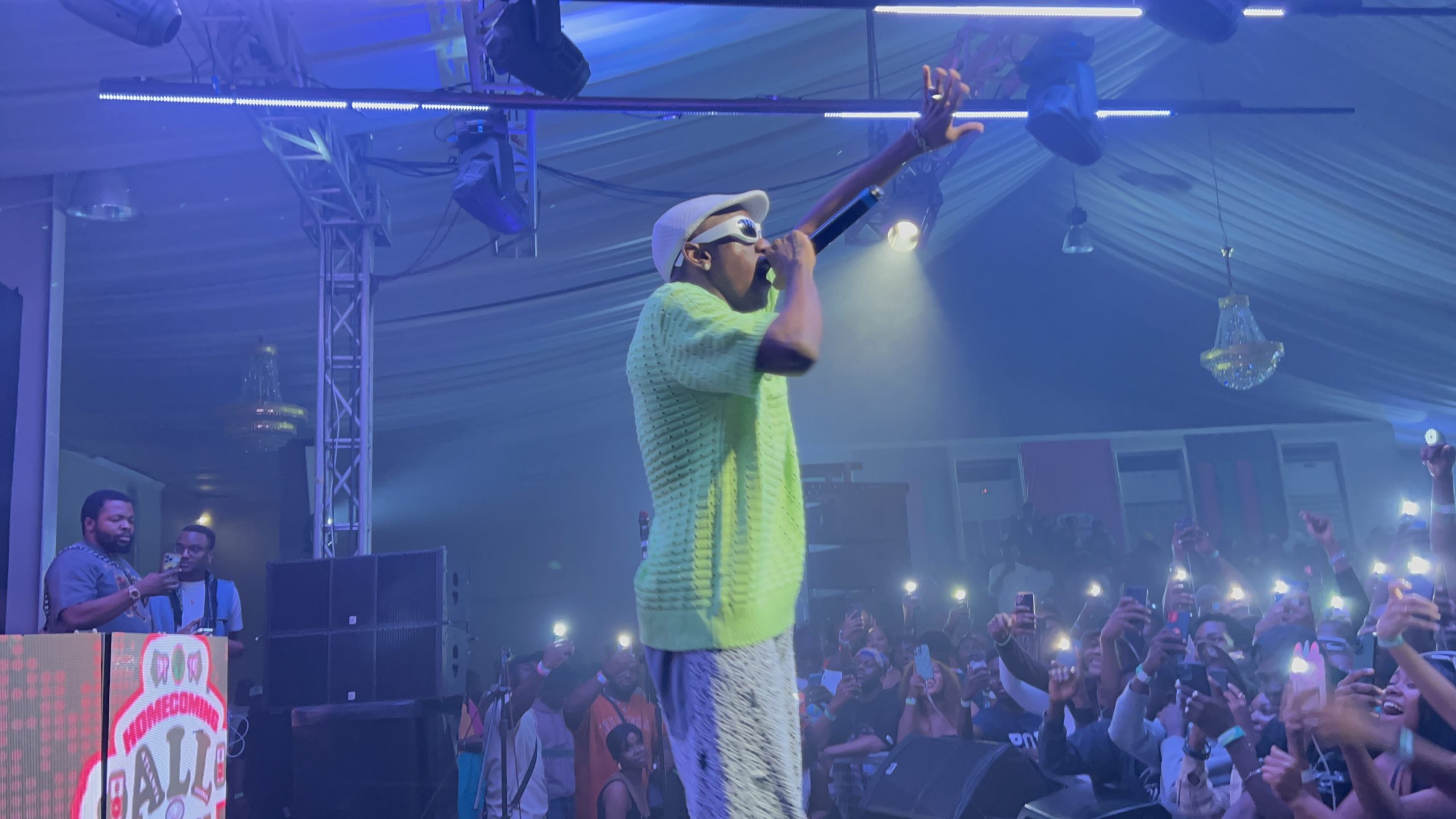 Victory thrilling fans at Homecoming Festival held at the Harbour Point centre, in Victoria Island, Lagos